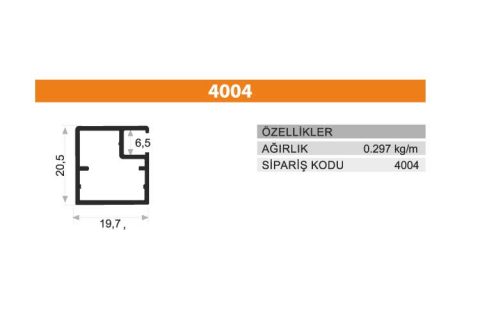 Frame Cover Profiles 4004